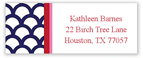 Navy Shells Return Address Labels